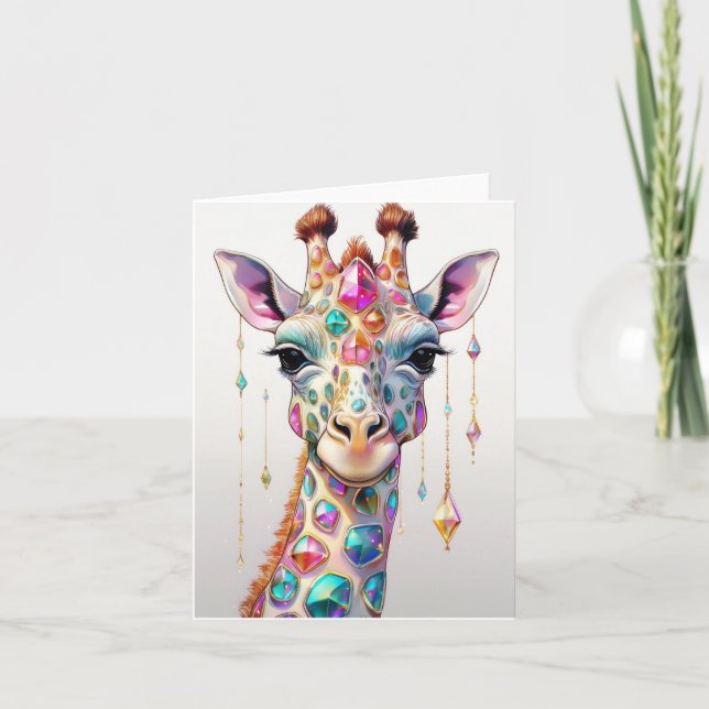 Ruby Giraffe  Card (Front)