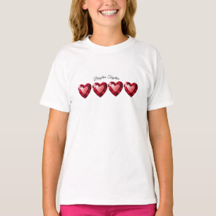 Ruby Heart Love- T-shift Valentine Gift  T-Shirt