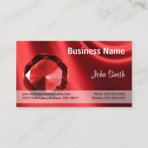 Ruby Jewellery Design Business Card