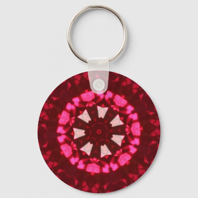 Ruby Kaleidoscope Key Ring (Front)