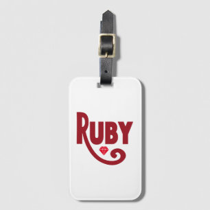 Ruby Luggage Tag
