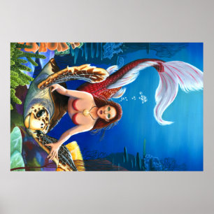Ruby Mermaid Poster