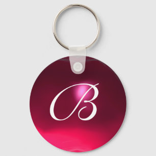 RUBY MONOGRAM ,red pink Key Ring