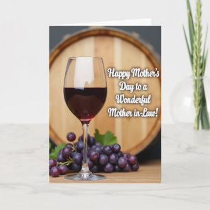 Ruby Mothers Day Wine Card