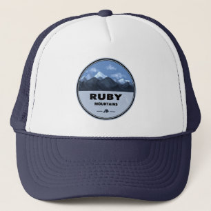 Ruby Mountains Nevada Camping Trucker Hat