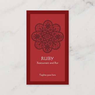 Ruby Ornament Business Card