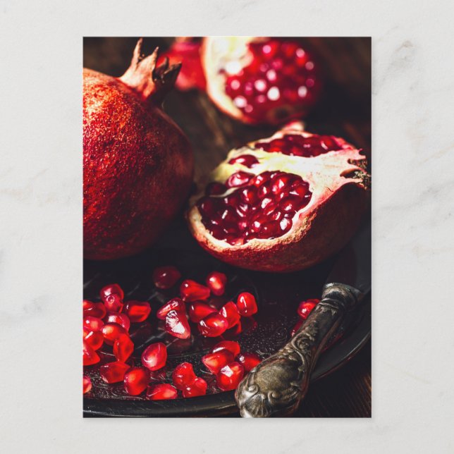Ruby pomegranate postcard (Front)