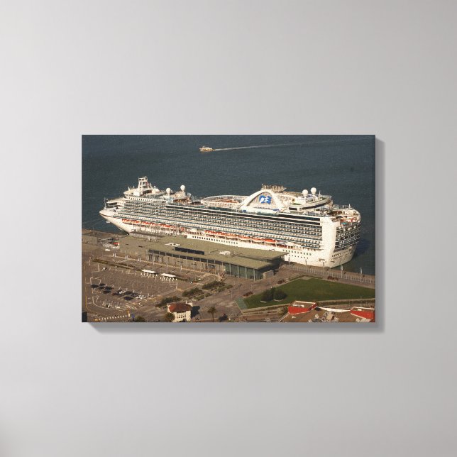 Ruby Princess Cruise, SF Canvas Print (Front)