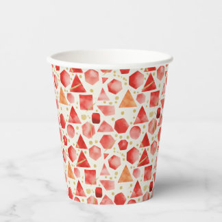 Ruby Prism Mosaic Paper Cups