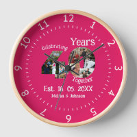Ruby Red 40th Wedding Anniversary 11 Photo Collage