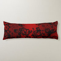 Ruby red black stylish floral vibrant elegant