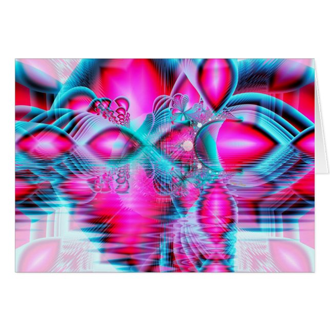 Ruby Red Crystal Palace, Abstract Jewels (Front Horizontal)