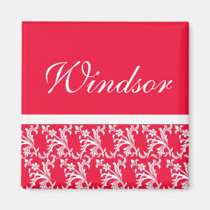 Ruby Red Custom Wedding Magnets