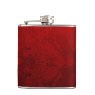 Ruby Red Design Hip Flask