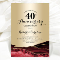 Ruby Red Gold 40th Anniversary