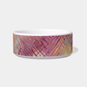 Ruby Red Liquid Pattern Bowl
