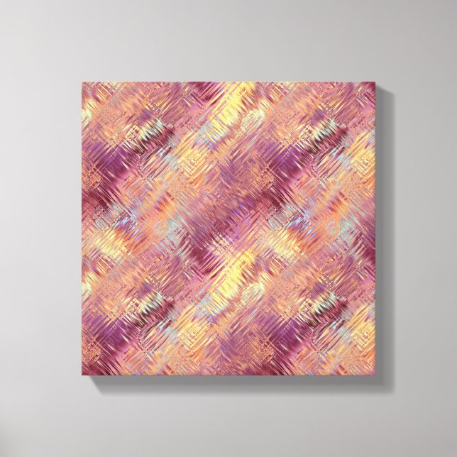 Ruby Red Liquid Pattern Canvas Print (Front)
