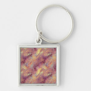 Ruby Red Liquid Pattern Key Ring