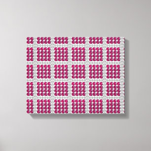 Ruby Red Motif Canvas Print