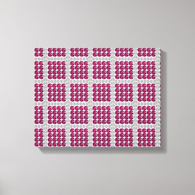 Ruby Red Motif Canvas Print (Front)