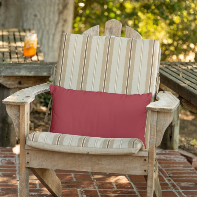 Ruby Red Outdoor Lumbar Pillow (Chair)