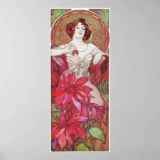 Ruby Red Rose Goddess Poster (Front)