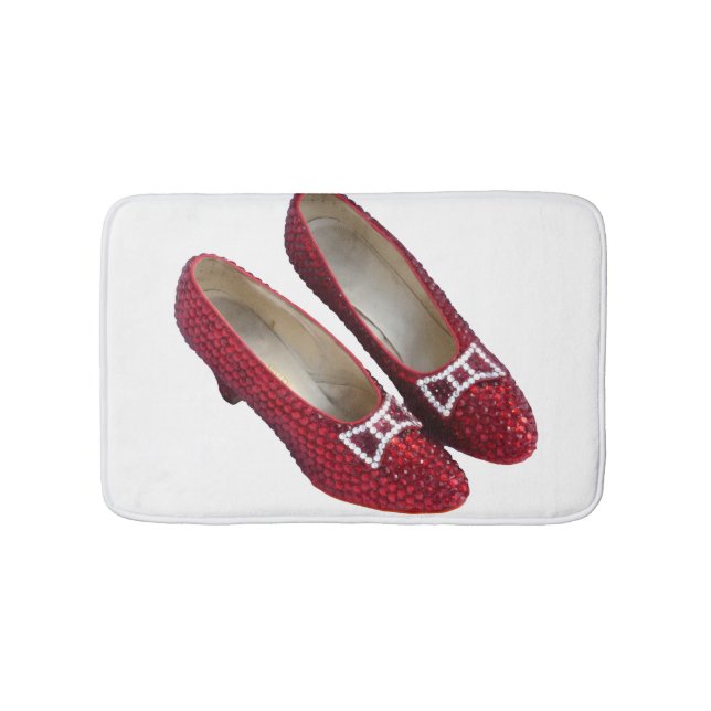 Ruby Red Slippers Shoes Wicked Bathmat! Bath Mat (Front)