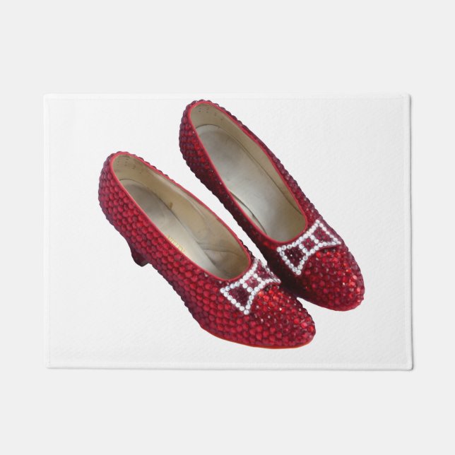 Ruby Red Slippers Shoes Wicked Doormat! Doormat (Front)