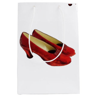 Ruby Red Slippers Shoes Wrapping Tissue Paper Medium Gift Bag