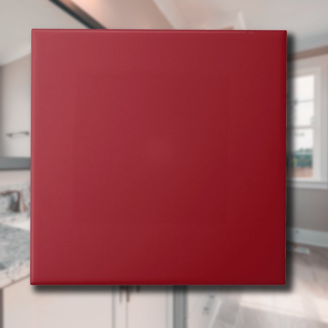 Ruby Red Solid Colour | Classic | Elegant Tile (Creator Uploaded)