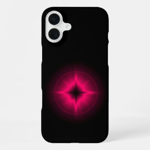 Ruby Red Star on black iPhone 16 Plus Case