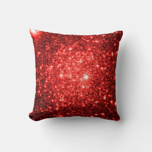 Ruby Red Stars Pillow