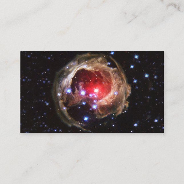 Ruby Red Supergiant Star Dust Business Card (Front)