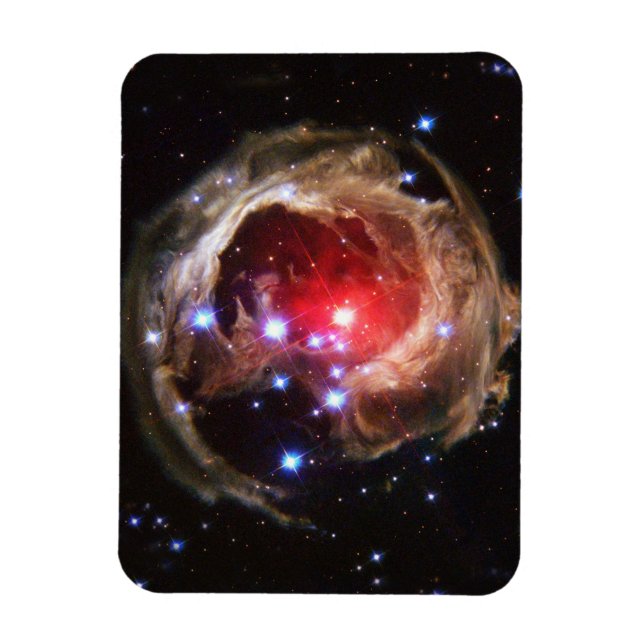 Ruby Red Supergiant Star Dust Magnet (Vertical)