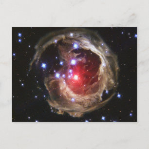 Ruby Red Supergiant Star Dust Postcard