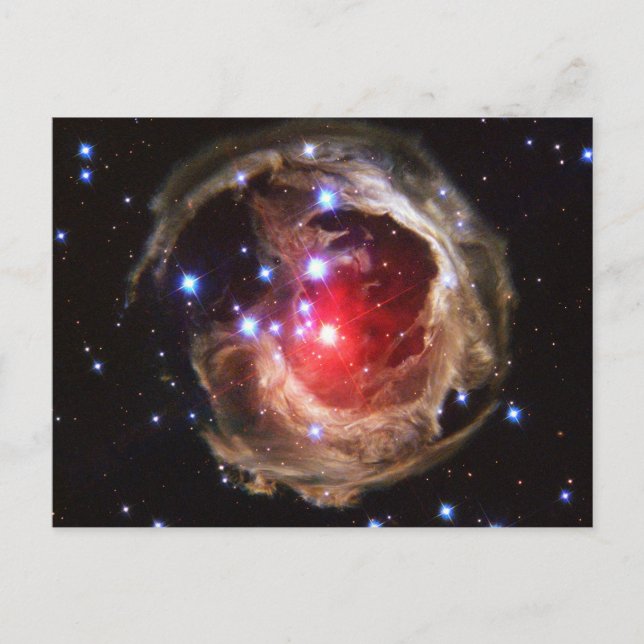 Ruby Red Supergiant Star Dust Postcard (Front)
