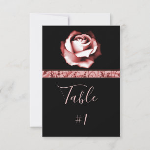 Ruby Rose Reception Table Card