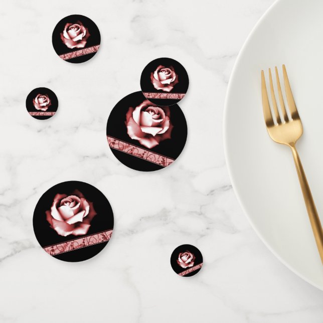Ruby Rose Wedding Shower Table Confetti (Group)