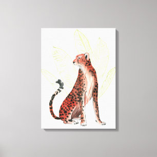 Ruby Runner Leopard Canvas Print