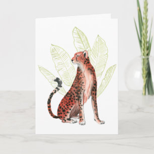 Ruby Runner Leopard Card