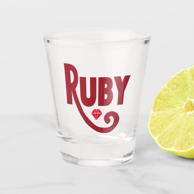 Ruby Shot Glass (Front)