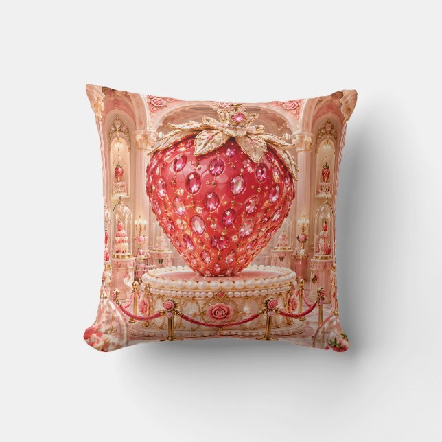 Ruby Strawberry Jewel Palace Display Cushion (Front)