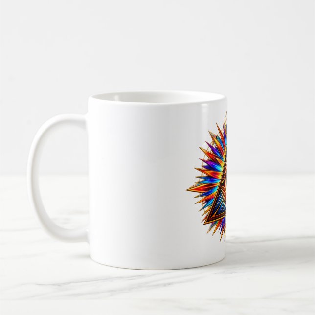 Ruby Sun Eye Coffee Mug (Left)