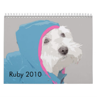 Ruby the Westie 2010 Calendar