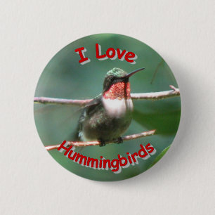 Ruby-throat Flutters Love Button