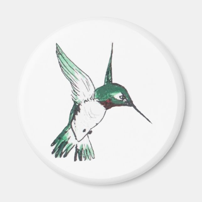 Ruby Throat Magnet (Front)