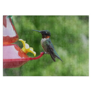 Ruby-Throated Hummingbird Bird Photography Cutting Board