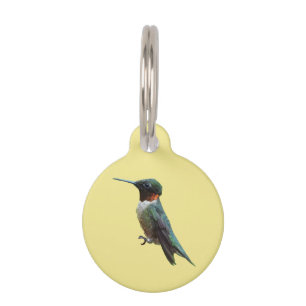 Ruby-Throated Hummingbird Bird Photography Pet Tag
