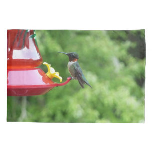 Ruby-Throated Hummingbird Bird Photography Pillowcase
