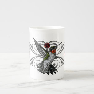 Ruby Throated Hummingbird Bone China Mug